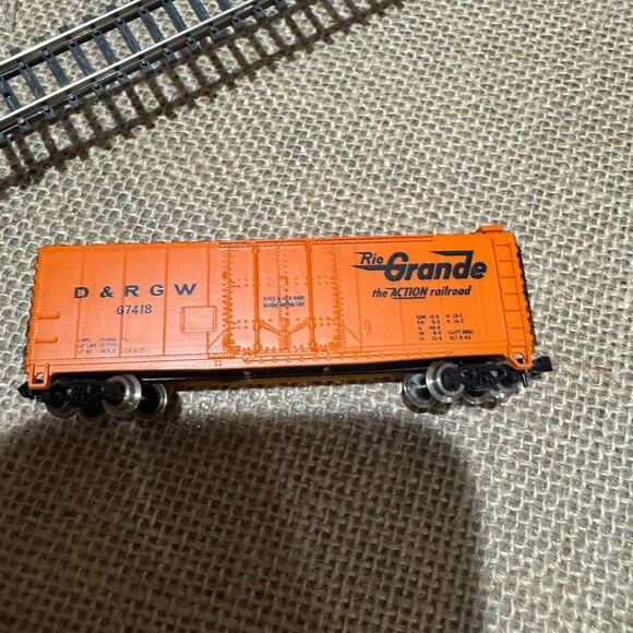 Orange Rio Grande Model Train Car - Picture 4 of 12
